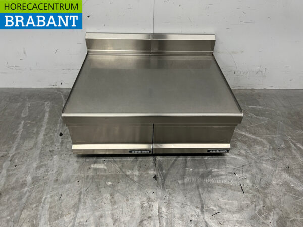 Stainless steel Ambach Work Unit Neutral Blind unit 80 cm Catering