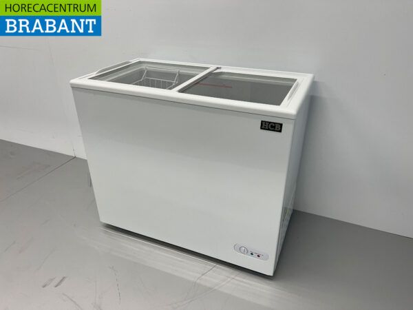 HCB Freezer Chest Freezer Shop freezer with glass sliding lids 197 liters 230V Horeca - Image 2