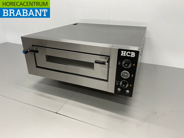 HCB stainless steel Pizza oven 6 pizzas 34 cm diameter 400V Horeca - Image 2