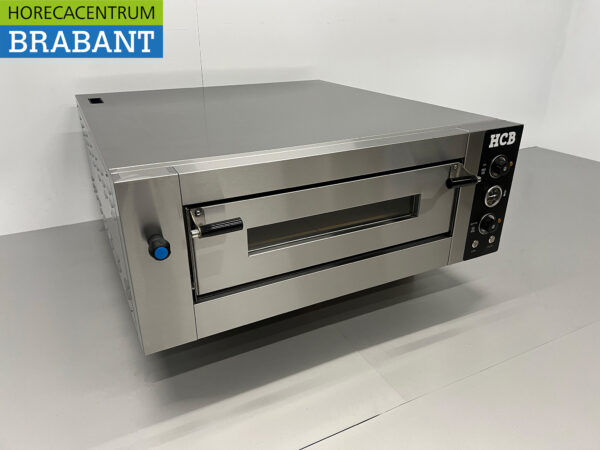 HCB stainless steel Pizza oven 6 pizzas 34 cm diameter 400V Horeca - Image 3