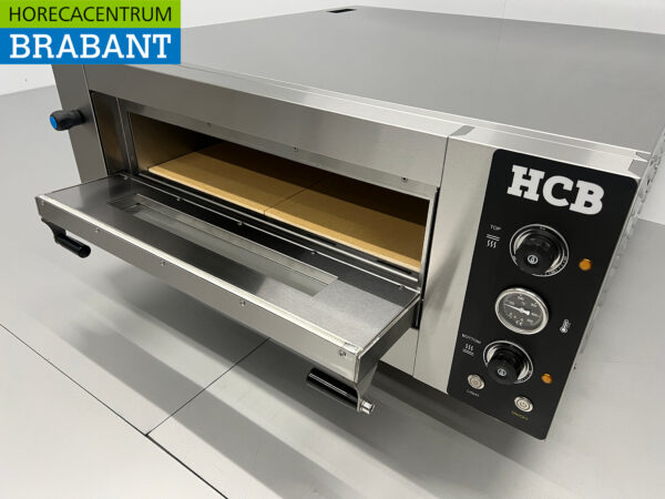 HCB stainless steel Pizza oven 6 pizzas 34 cm diameter 400V Horeca - Image 6