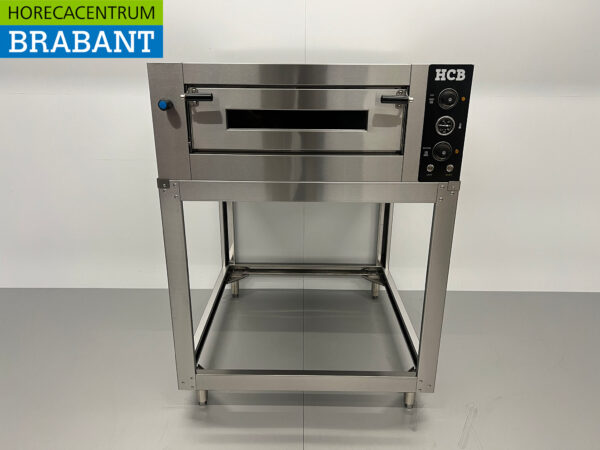 HCB stainless steel Pizza oven 6 pizzas 34 cm diameter 400V Horeca - Image 8