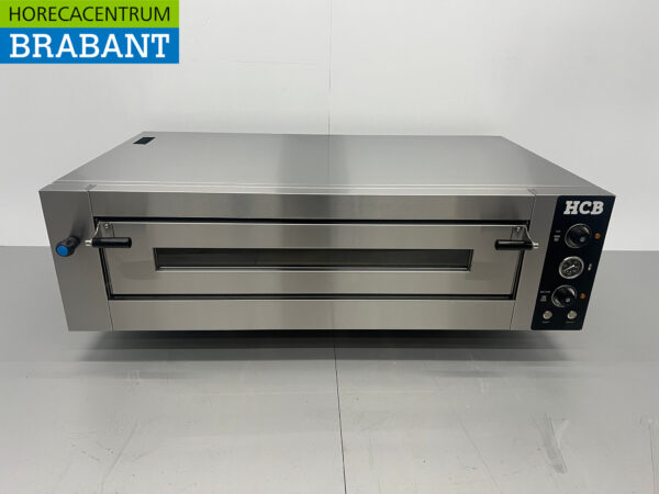 HCB stainless steel Pizza oven 6 pizzas 34 cm diameter 400V Horeca (kopie)