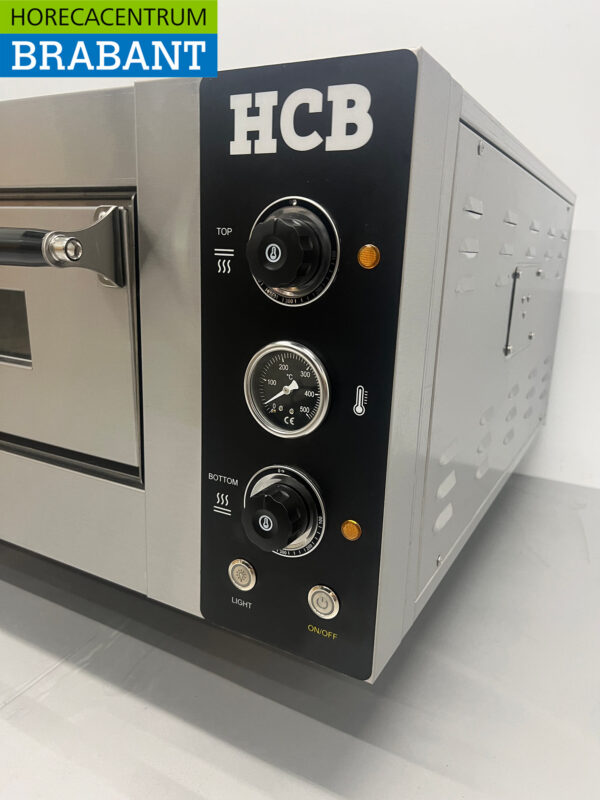 HCB stainless steel Pizza oven 6 pizzas 34 cm diameter 400V Horeca (kopie) - Image 7