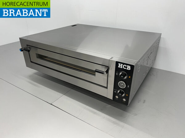 HCB stainless steel Pizza oven 9 pizzas 34 cm diameter 400V Horeca - Image 2