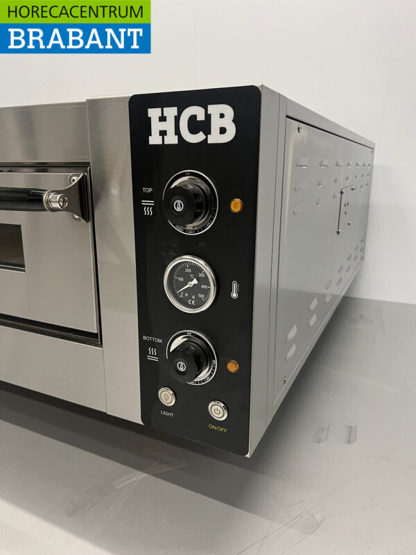 HCB stainless steel Pizza oven 9 pizzas 34 cm diameter 400V Horeca - Image 7