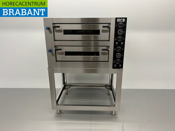 HCB stainless steel Pizza oven 2 x 4 pizzas 34 cm diameter 400V Horeca - Image 7