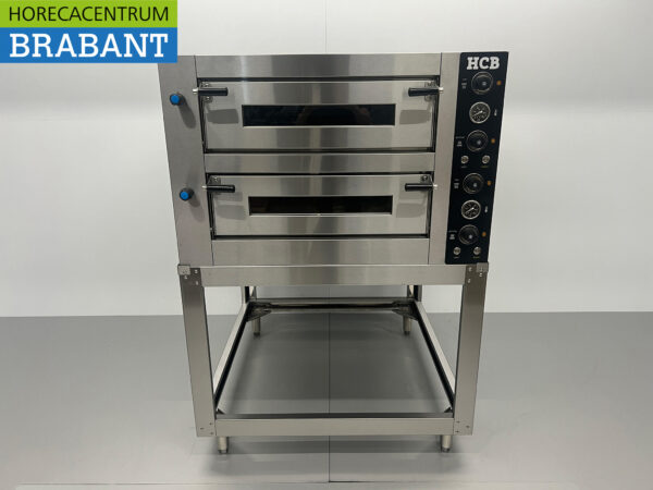 HCB stainless steel Pizza oven 2 x 6 pizzas 34 cm diameter 400V Horeca - Image 10
