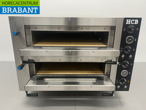 HCB stainless steel Pizza oven 2 x 6 pizzas 34 cm diameter 400V Horeca - Image 7