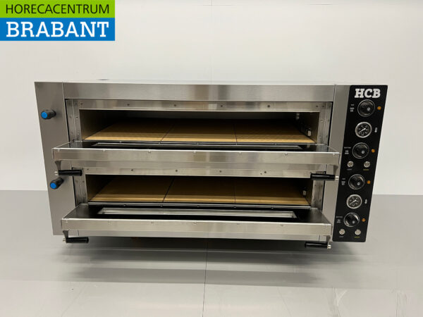 HCB stainless steel Pizza oven 2 x 6 pizzas 34 cm diameter 400V Horeca - Image 4