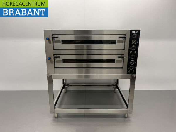 HCB stainless steel Pizza oven 2 x 9 pizzas 34 cm diameter 400V Horeca - Image 10