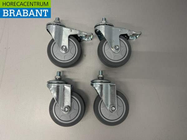HCB Wheel set of 4 wheels for pizza base Horeca