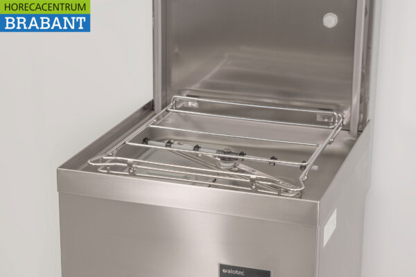 Stainless steel Asber Profi-line Sliding dishwasher with drain pump and soap pumps 400V Catering - Image 5