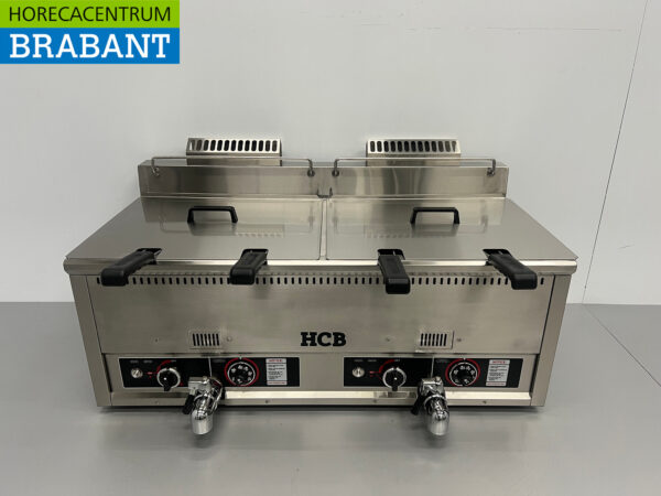 Stainless steel Double Fryer Fryer 2 x 30 liters PROPAAN gas Catering