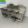 Stainless steel Double Fryer Fryer 2 x 30 liters PROPAAN gas Catering - Image 2