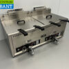 Stainless steel Double Fryer Fryer 2 x 30 liters PROPAAN gas Catering - Image 3