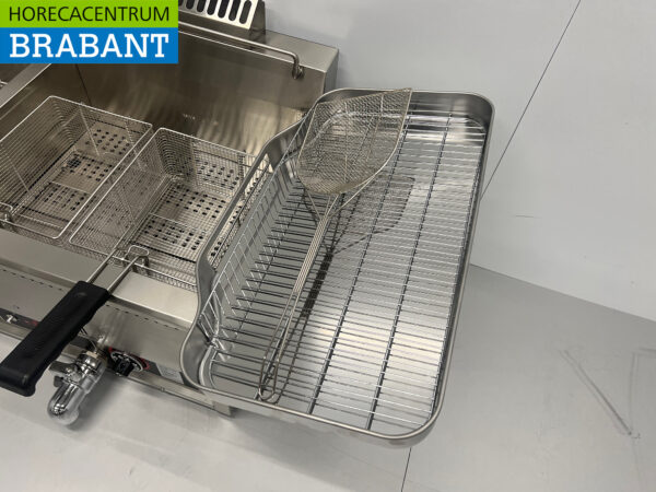Stainless steel Double Fryer Fryer 2 x 30 liters PROPAAN gas Catering - Image 5