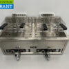Stainless steel Double Fryer Fryer 2 x 30 liters PROPAAN gas Catering - Image 6