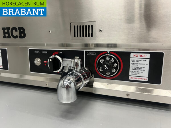 Stainless steel Double Fryer Fryer 2 x 30 liters PROPAAN gas Catering - Image 7