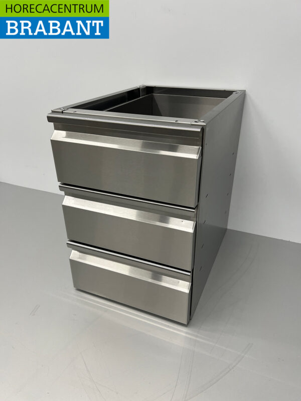 Stainless steel Undermount Drawer Cabinet 3 drawers Premium-line Hospitality - Image 2