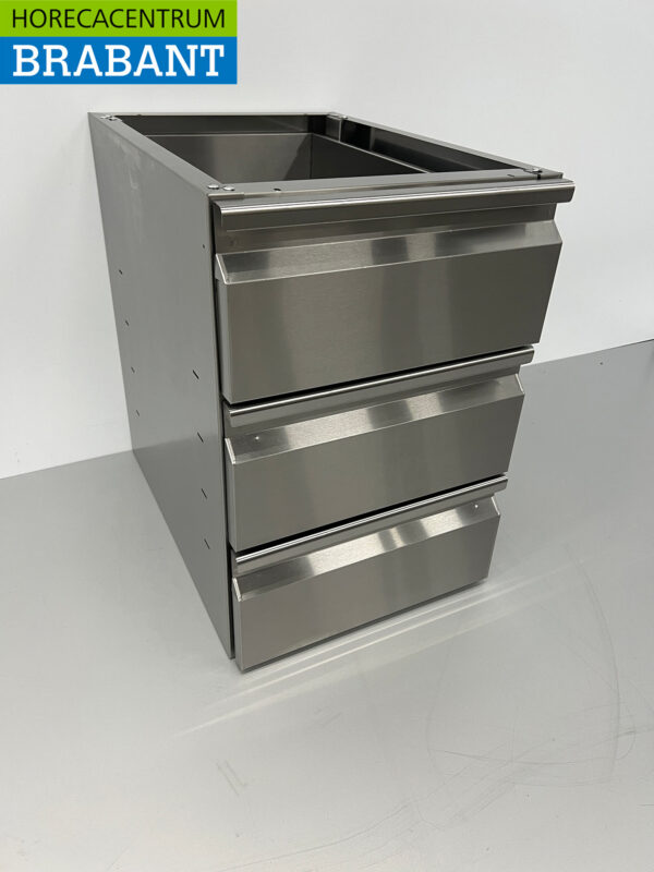 Stainless steel Undermount Drawer Cabinet 3 drawers Premium-line Hospitality - Image 3