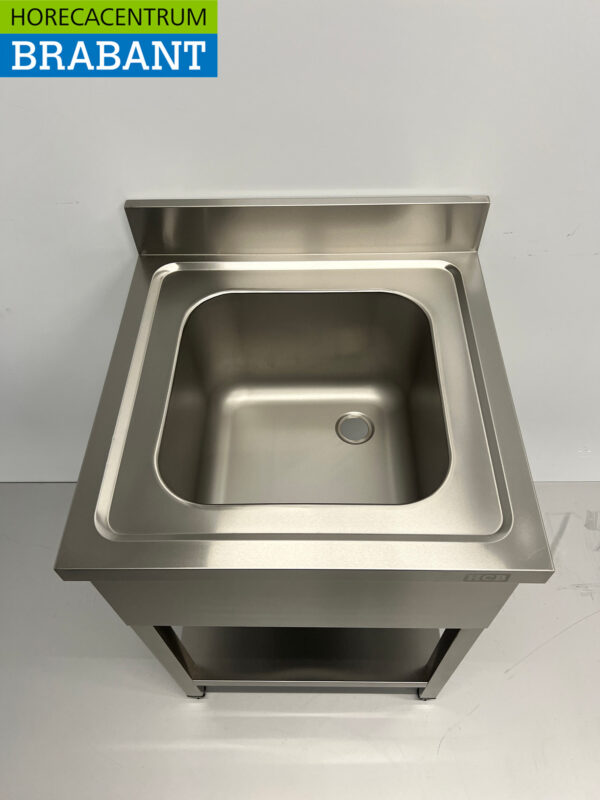Stainless steel sink sink 60 x 60 cm Horeca - Image 4