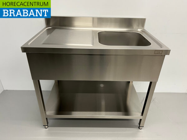 Stainless steel sink sink 100 x 60 cm Horeca