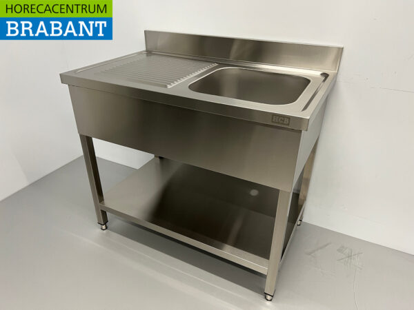 Stainless steel sink sink 100 x 60 cm Horeca - Image 2