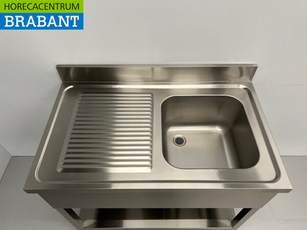 Stainless steel sink sink 100 x 60 cm Horeca - Image 4
