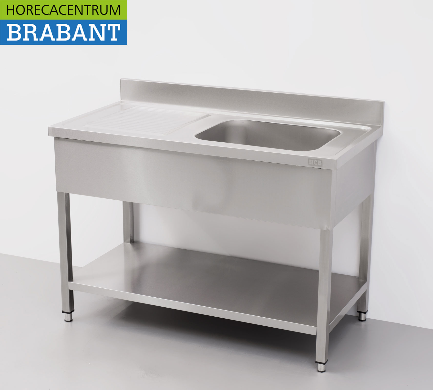 HCB stainless steel sink sink 120 x 60 cm Horeca - Image 2