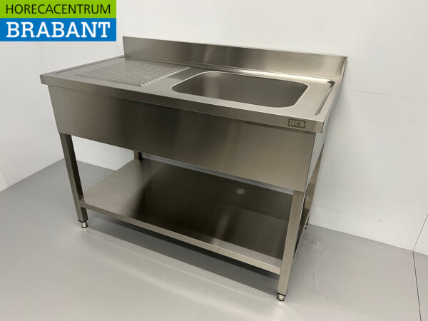 Stainless steel sink sink 120 x 60 cm Horeca - Image 2