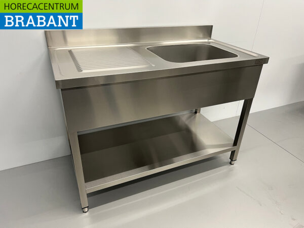 Stainless steel sink sink 120 x 60 cm Horeca - Image 3