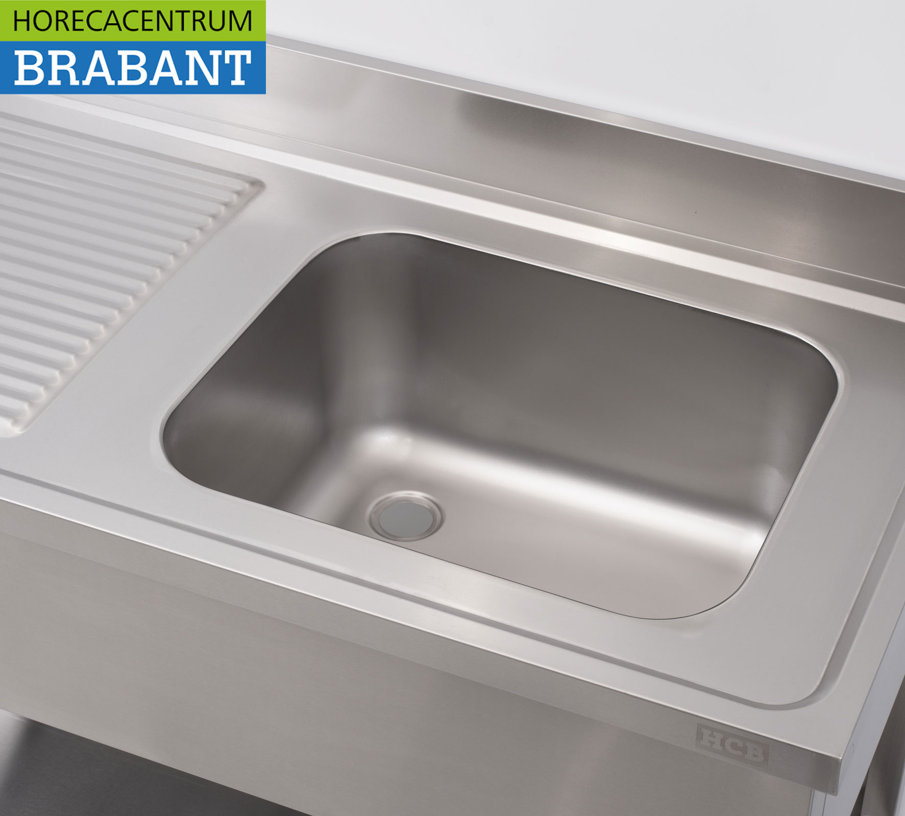 HCB stainless steel sink sink 120 x 60 cm Horeca - Image 4