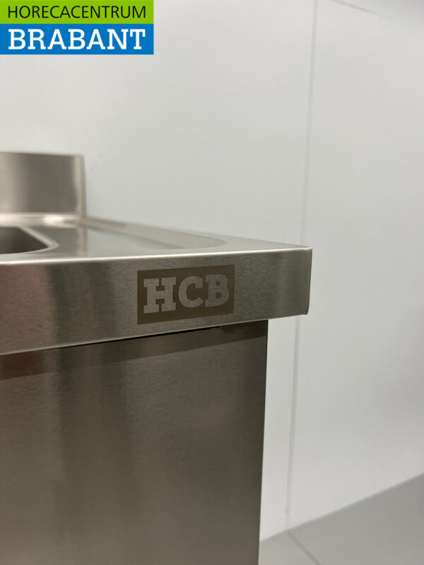 Stainless steel sink sink 120 x 60 cm Horeca - Image 5