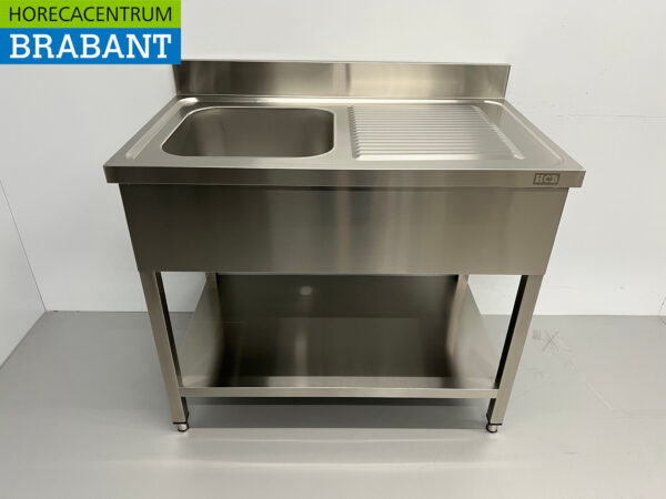 Stainless steel sink sink 100 x 60 cm Horeca