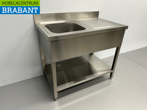 Stainless steel sink sink 100 x 60 cm Horeca - Image 3