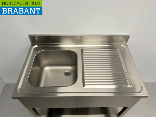 Stainless steel sink sink 100 x 60 cm Horeca - Image 4