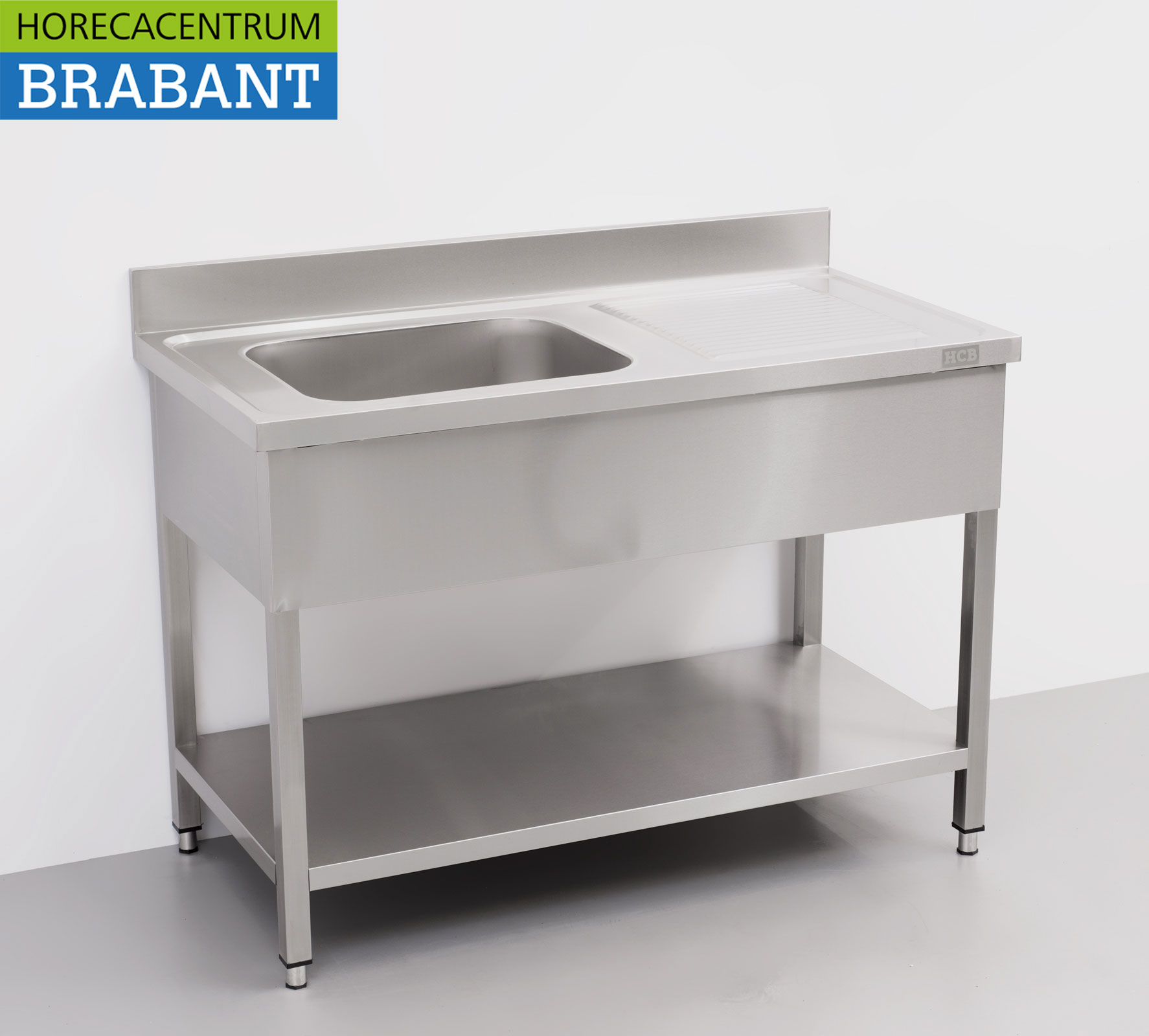 Stainless steel sink sink 120 x 60 cm Horeca - Image 2