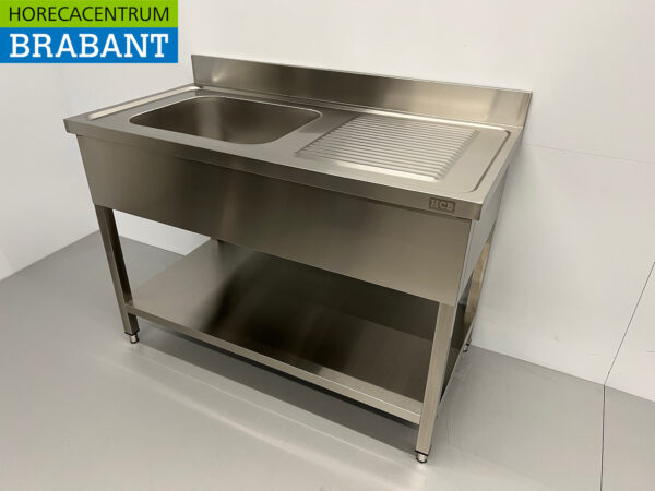 Stainless steel sink sink 120 x 60 cm Horeca - Image 2