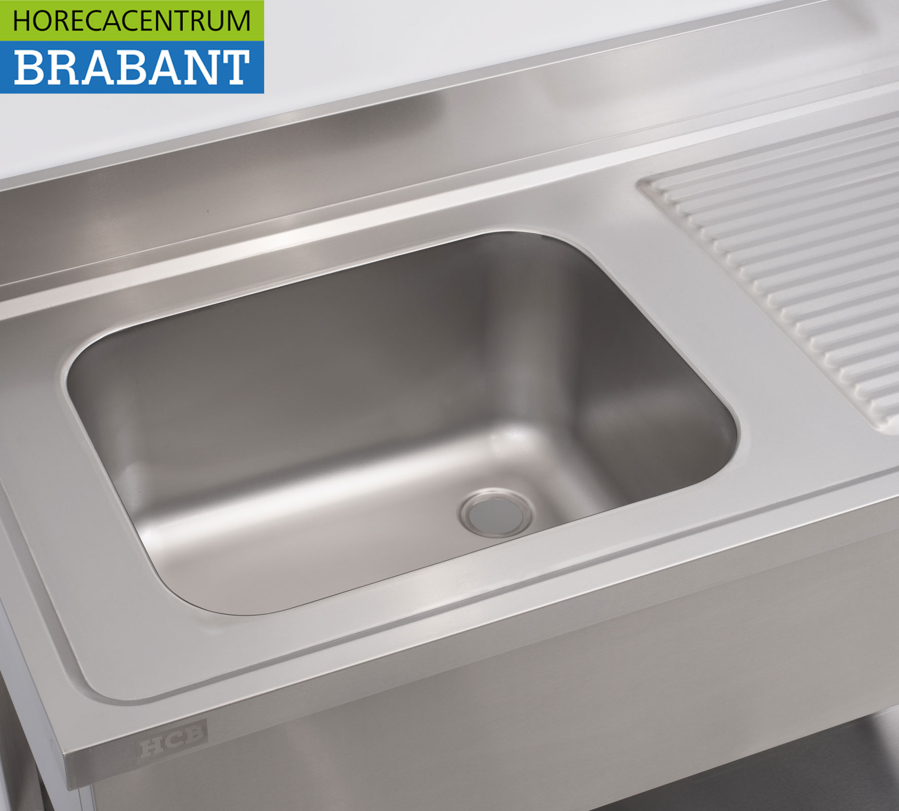 Stainless steel sink sink 120 x 60 cm Horeca - Image 4