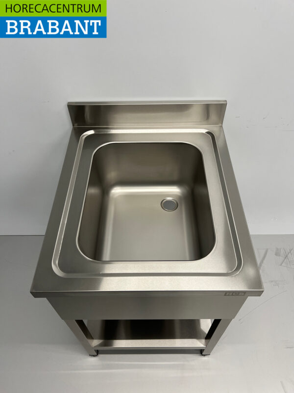 Stainless steel sink sink 60 x 70 cm Horeca - Image 4