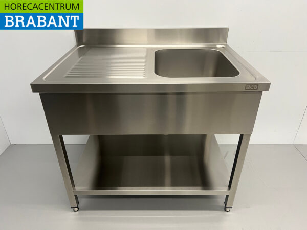 Stainless steel sink sink 100 x 70 cm Horeca