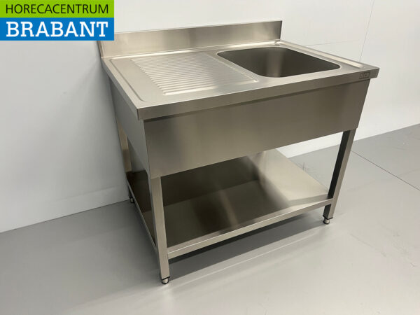 Stainless steel sink sink 100 x 70 cm Horeca - Image 3