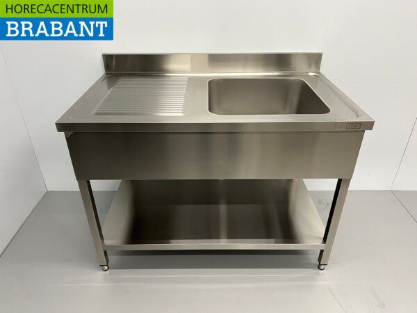 Stainless steel sink sink 120 x 70 cm Horeca