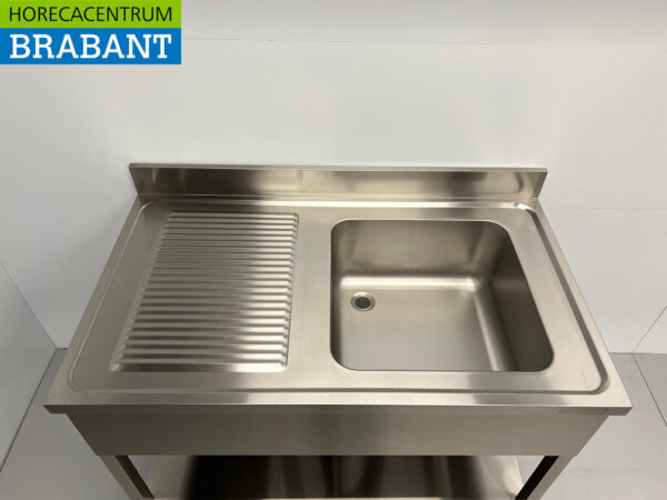 Stainless steel sink sink 120 x 70 cm Horeca - Image 4