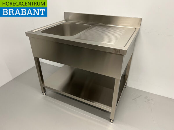 Stainless steel sink sink 100 x 70 cm Horeca - Image 2