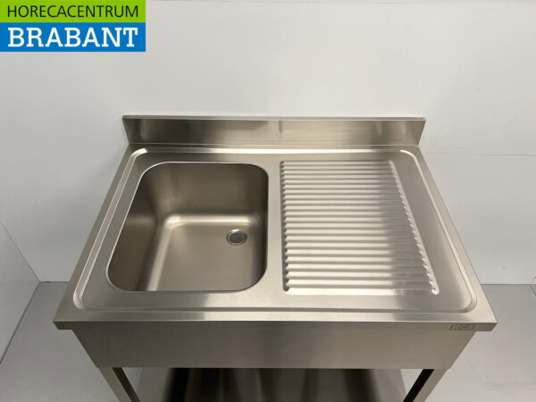 Stainless steel sink sink 100 x 70 cm Horeca - Image 4