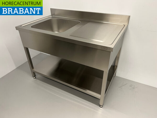 Stainless steel sink sink 120 x 70 cm Horeca - Image 2