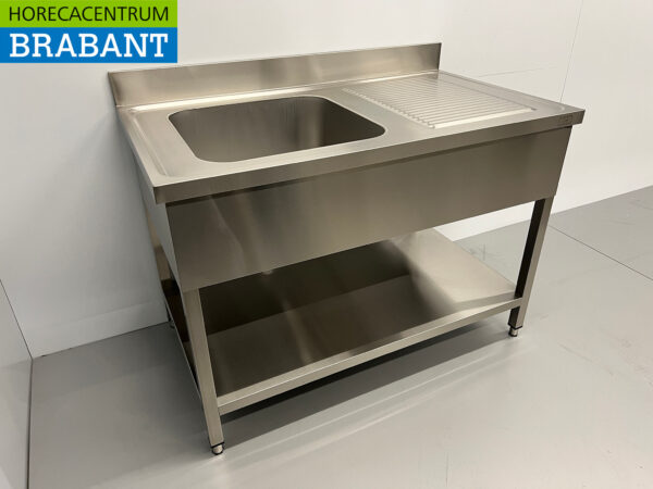 Stainless steel sink sink 120 x 70 cm Horeca - Image 3