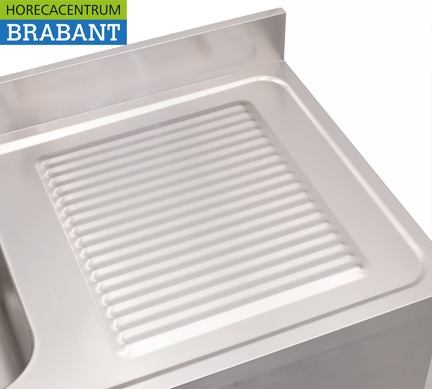 HCB stainless steel sink sink left 120 x 70 cm Horeca - Image 4